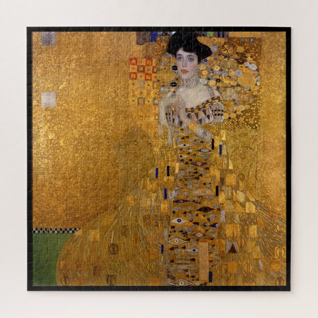 "Portrait von Adele Bloch-Bauer I" von Gustav Klim Puzzle (Vertikal)