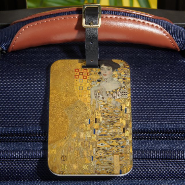 Portrait von Adele Bloch-Bauer I von Gustav Klimt Gepäckanhänger (Vorderseite Insitu 2)