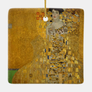 Portrait von Adele Bloch-Bauer I von Gustav Klimt Keramikornament