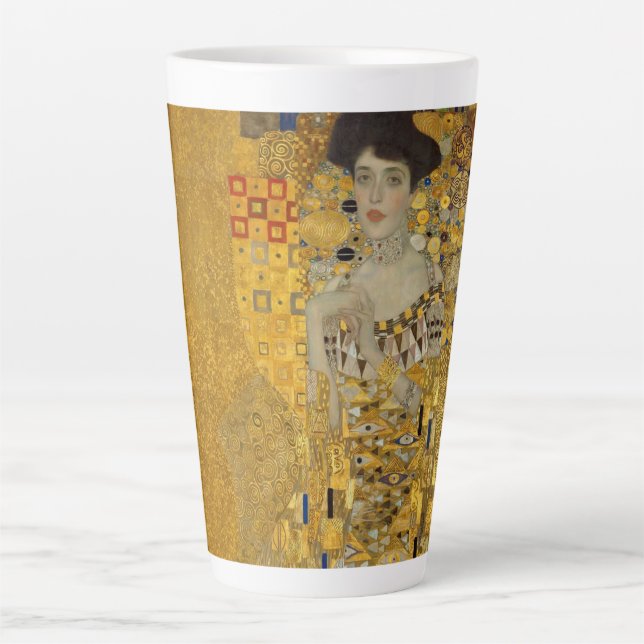 Portrait von Adele Bloch-Bauer I von Gustav Klimt Milchtasse (Vorderseite)