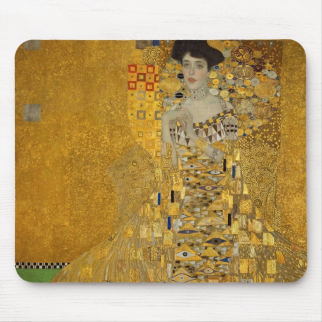 Portrait von Adele Bloch-Bauer I von Gustav Klimt Mousepad (Vorne)