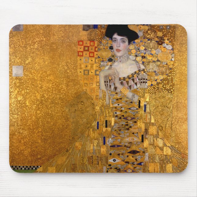 Portrait von Adele Bloch-Bauer I von Gustav Klimt Mousepad (Vorne)