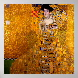 Portrait von Adele Bloch-Bauer I von Gustav Klimt Poster