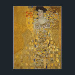 Portrait von Adele Bloch-Bauer I von Gustav Klimt Postkarte<br><div class="desc">Das Portrait von Adele Bloch-Bauer I (1903-1907) von Gustav Klimt ist ein Vintages Viktorianisches Zeitalter-Symbolismus Kunstporträt. Portrait von Adele Bloch-Bauer I. ist auch bekannt als die Dame in Gold oder die Frau in Gold. Das Portrait zeigt Adele Bloch-Bauer, der auf einem goldenen Stuhl vor einem goldenen Sternenhimmel sitzt. Sie trägt...</div>