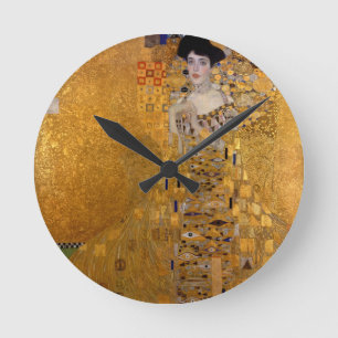 Portrait von Adele Bloch Bauer Runde Wanduhr