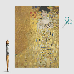 Portrait von Adele Bloch-Bauer von Gustav Klimt Seidenpapier