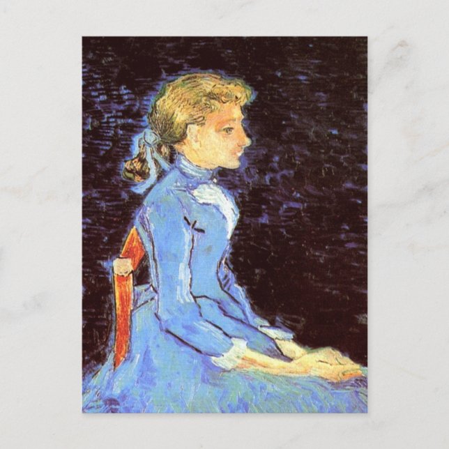 Portrait von Adeline Ravoux, Van Gogh Fine Art Postkarte (Vorderseite)