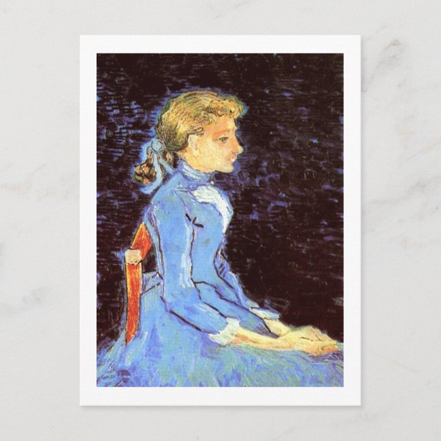 Portrait von Adeline Ravoux, Van Gogh Fine Art Postkarte (Vorderseite)