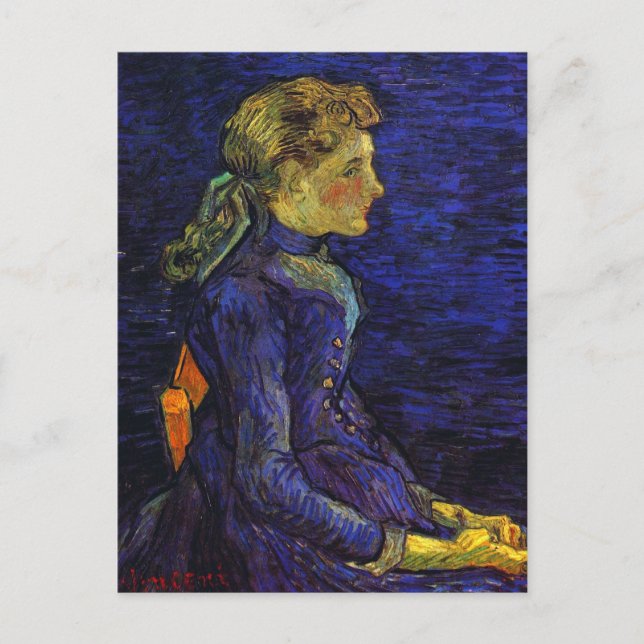 Portrait von Adeline Ravoux, Van Gogh Fine Art Postkarte (Vorderseite)