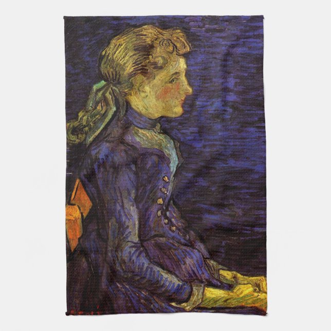 Portrait von Adeline Ravoux von Vincent van Gogh Geschirrtuch (Vertikal)