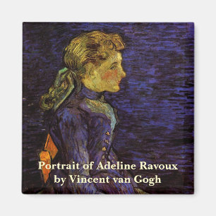 Portrait von Adeline Ravoux von Vincent van Gogh Magnet