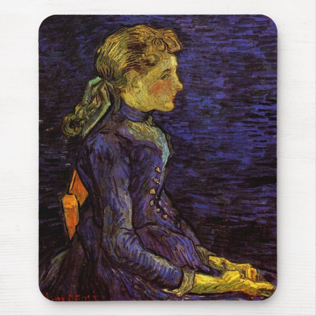 Portrait von Adeline Ravoux von Vincent van Gogh Mousepad (Vorne)