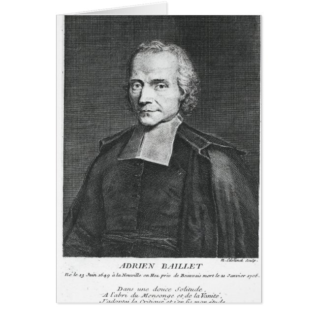 Portrait von Adrien Baillet (Vorne)