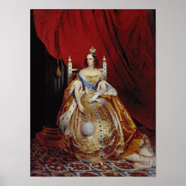 Portrait von Alexandra Fyodorovna I Poster (Vorne)