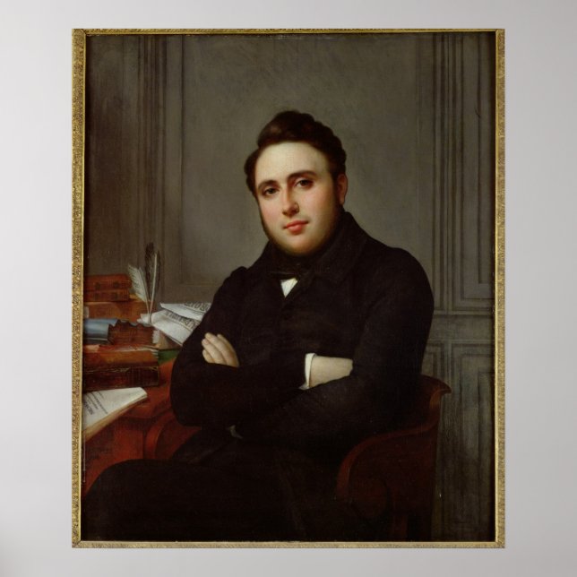 Portrait von Alexandre Auguste Ledru-Rollin Poster (Vorne)
