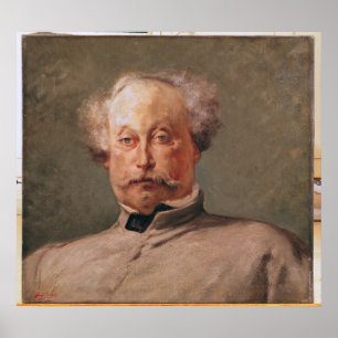 Portrait von Alexandre Dumas fils Poster