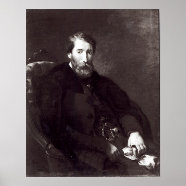 Portrait von Alfred Bruyas Poster (Vorne)