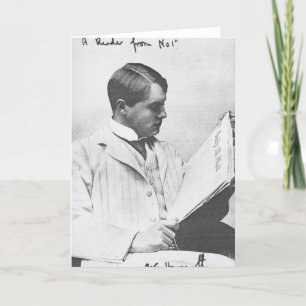 Portrait von Alfred Harmsworth, 1897 Karte