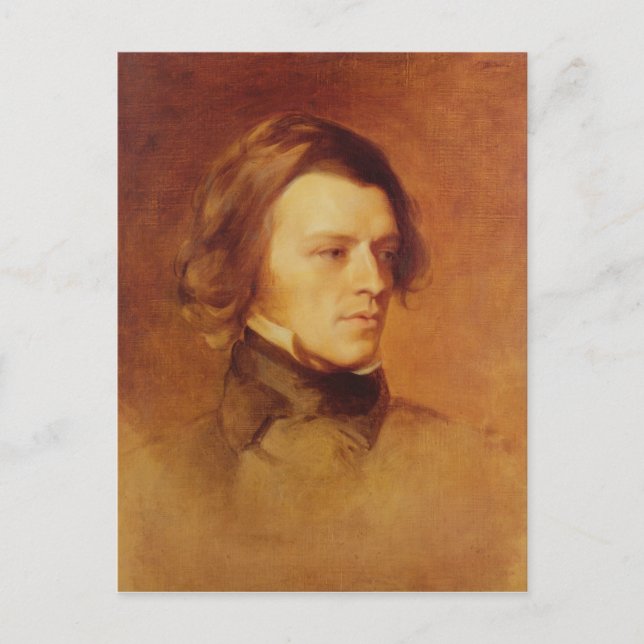 Portrait von Alfred Lord Tennyson Postkarte (Vorderseite)