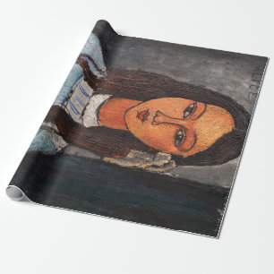Portrait von Alice, Modigliani Geschenkpapier