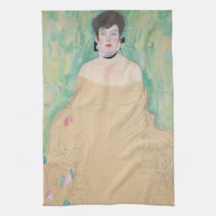 Portrait von Amalie Zuckerkandl von Gustav Klimt Geschirrtuch