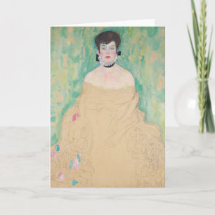 Portrait von Amalie Zuckerkandl von Gustav Klimt Karte