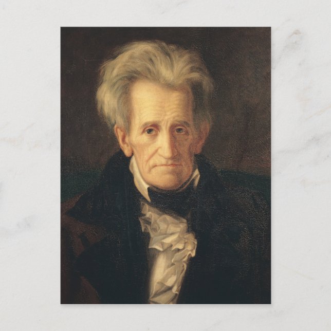 Portrait von Andrew Jackson Postkarte (Vorderseite)