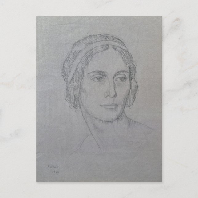 Portrait von Anna Pavlova , 1908 Postkarte (Vorderseite)