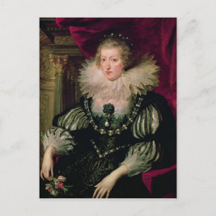 Portrait von Anne von Austria Infanta von Spanien Postkarte