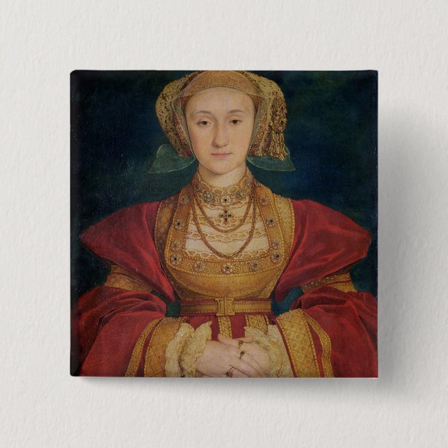 Portrait von Anne von Cleves 1539 Button (Vorderseite)