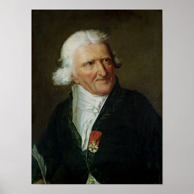 Portrait von Antoine Augustin Parmentier Poster (Vorne)