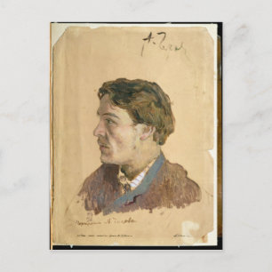 Portrait von Anton Chekhov Postkarte