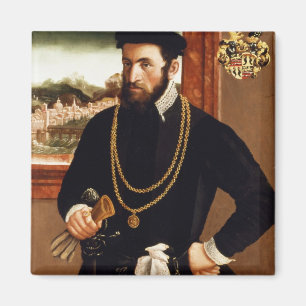 Portrait von Anton Rummel von Liechtenan Magnet