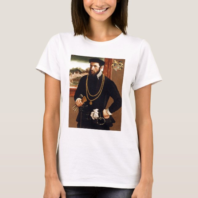 Portrait von Anton Rummel von Liechtenan T-Shirt (Vorderseite)