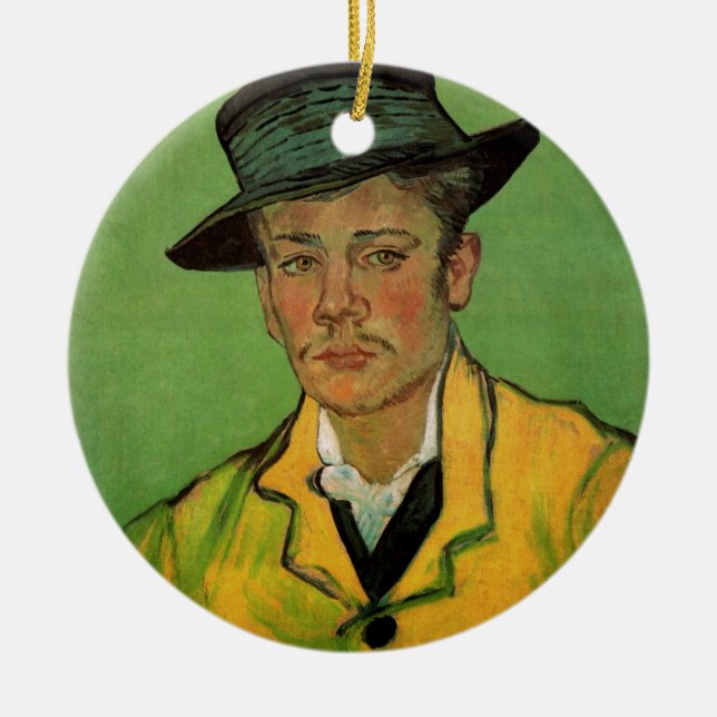Portrait von Armand Roulin von Vincent van Gogh Keramikornament (Vorne)