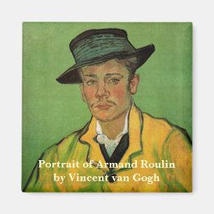 Portrait von Armand Roulin von Vincent van Gogh Magnet