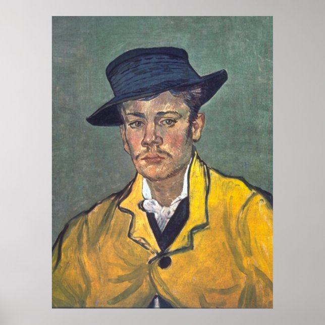 Portrait von Armand Roulin von Vincent Van Gogh Poster (Vorne)