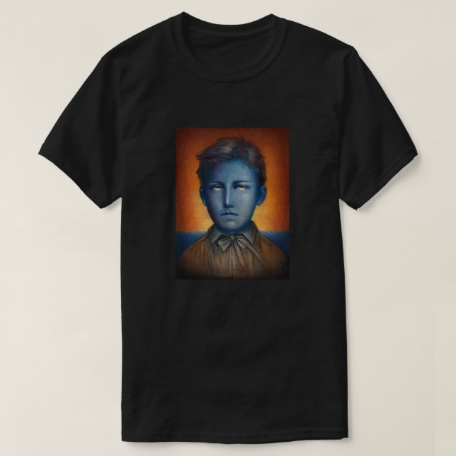 Portrait von Arthur Rimbaud T-Shirt (Design vorne)
