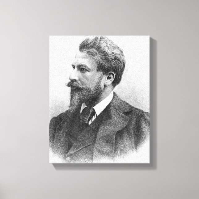 Portrait von Arthur Schnitzler Leinwanddruck (Vorderseite)