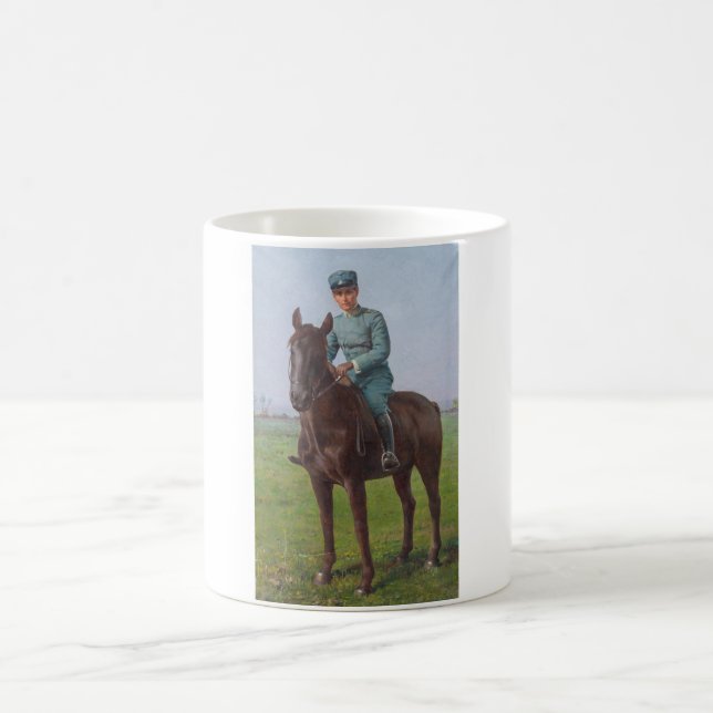 Portrait von Attilio Triboletti (Cavalry Soldier) Kaffeetasse (Mittel)