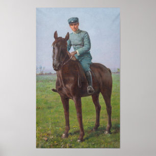 Portrait von Attilio Triboletti (Cavalry Soldier) Poster