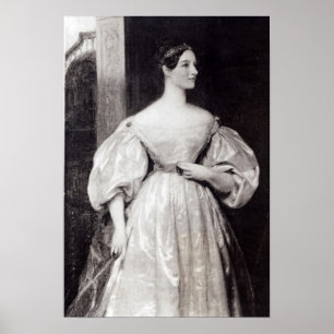 Portrait von Augusta Ada Byron Poster