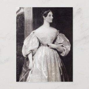 Portrait von Augusta Ada Byron Postkarte