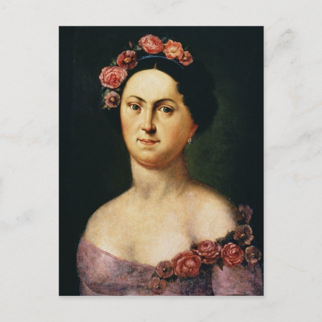Portrait von Avdotia Istomina, 1830er Postkarte (Vorderseite)