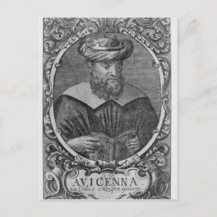 Portrait von Avicenna Reading Postkarte