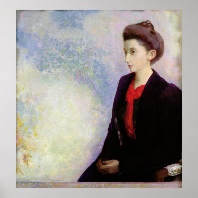 Portrait von Baroness Robert de Domecy, 1900 Poster (Vorne)