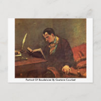 Portrait von Baudelaire von Gustave Courbet