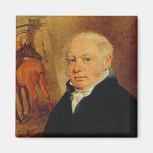 Portrait von Ben Marshall (1767-1835) (Öl auf Canv Magnet