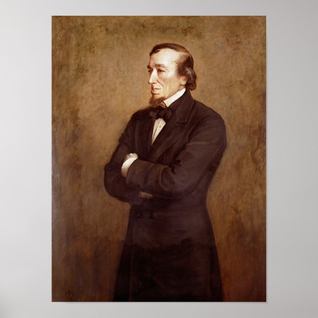 Portrait von Benjamin Disraeli Poster (Vorne)