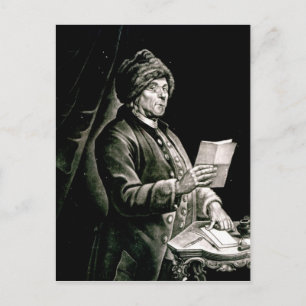 Portrait von Benjamin Franklin, 1777 Postkarte